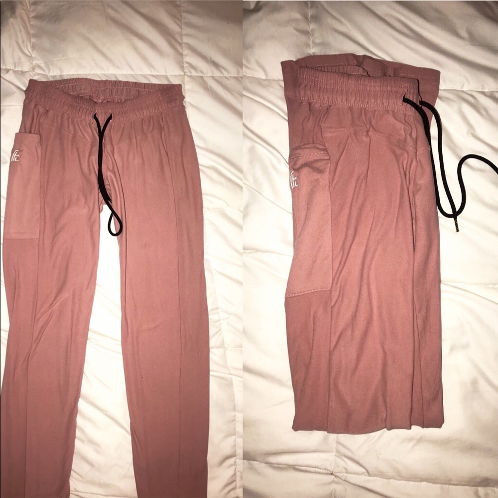 Rose gold joggers